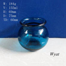 150ml Colored Blue Glass Candle Jar Glass Candle Holder Glass Painted Jar